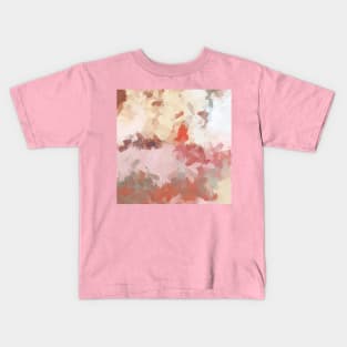 Maroon Emotion Abstract Painting Kids T-Shirt